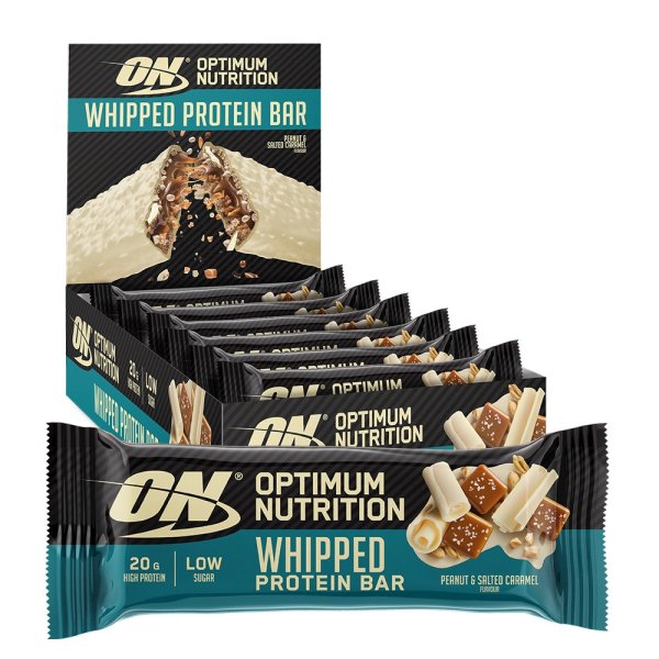 Optimum Nutrition Whipped Protein Bar Peanut & Salted Caramel (10x68g)