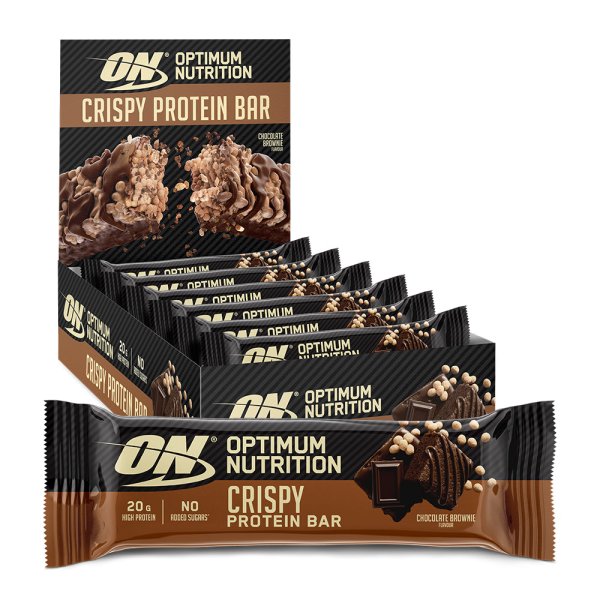 Optimum Nutrition Crispy Protein Bar Chocolate Brownie (10x65g)