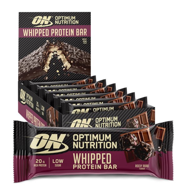 Optimum Nutrition Whipped Protein Bar Rocky Road (10x60 g)
