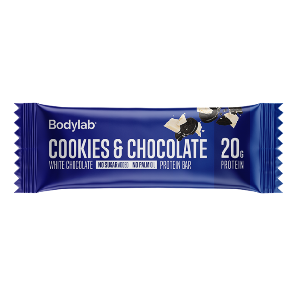 BodyLab Proteinbar Cookies & Hvid Chokolade (1 x 55 g)