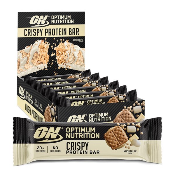 Optimum Nutrition Crispy Protein Bar Marshmallow (10x65 g)