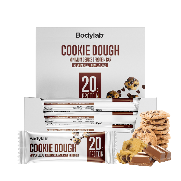Bodylab Minimum Deluxe Protein Bar - Chocolate Chip Cookie Dough (12x65g)